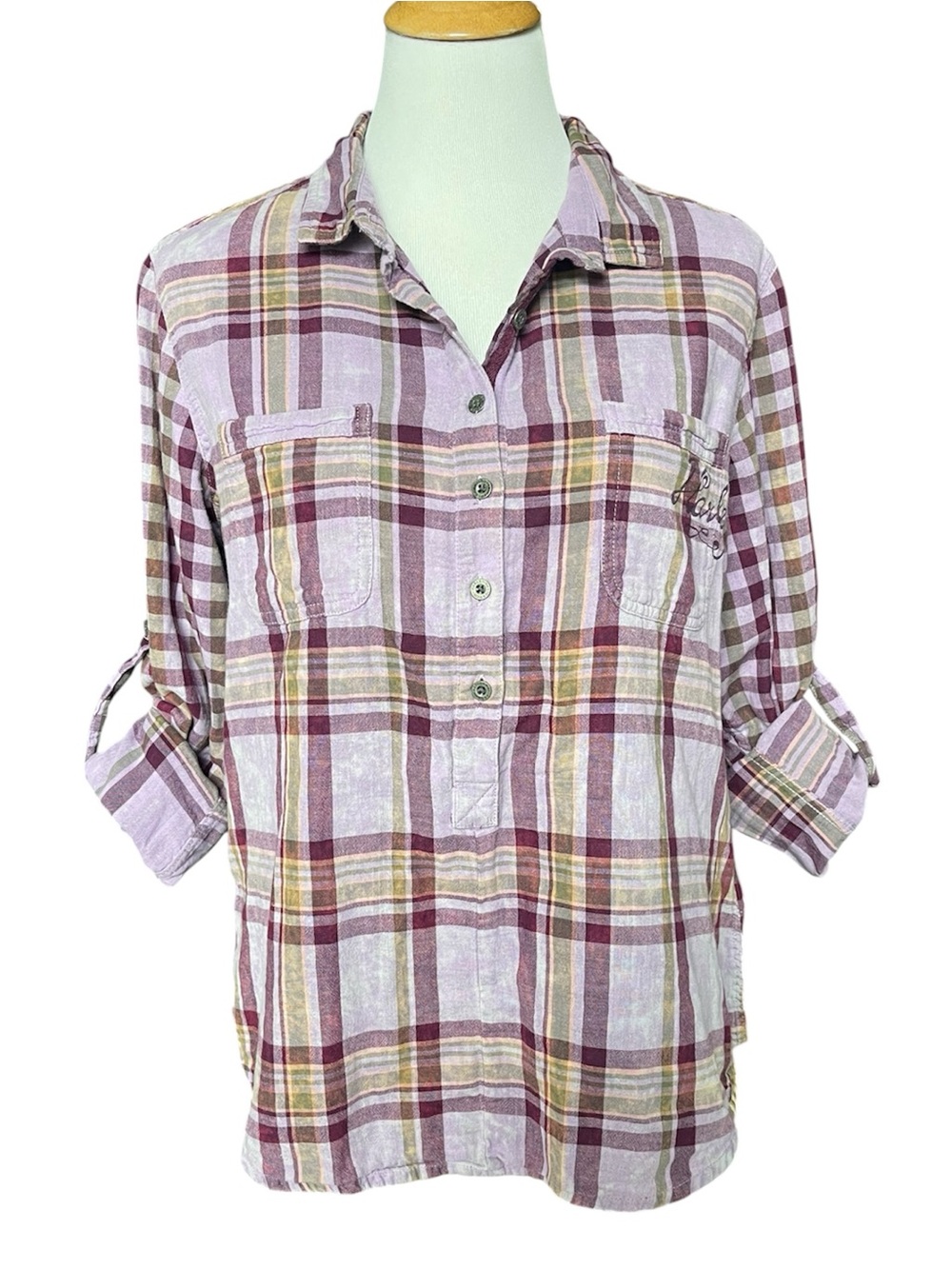 Harley-Davidson cotton plaid shirt